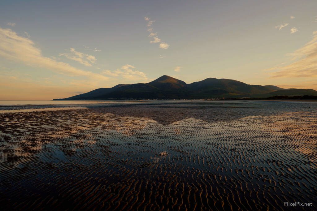 Mourlough Bay towards the Mournes