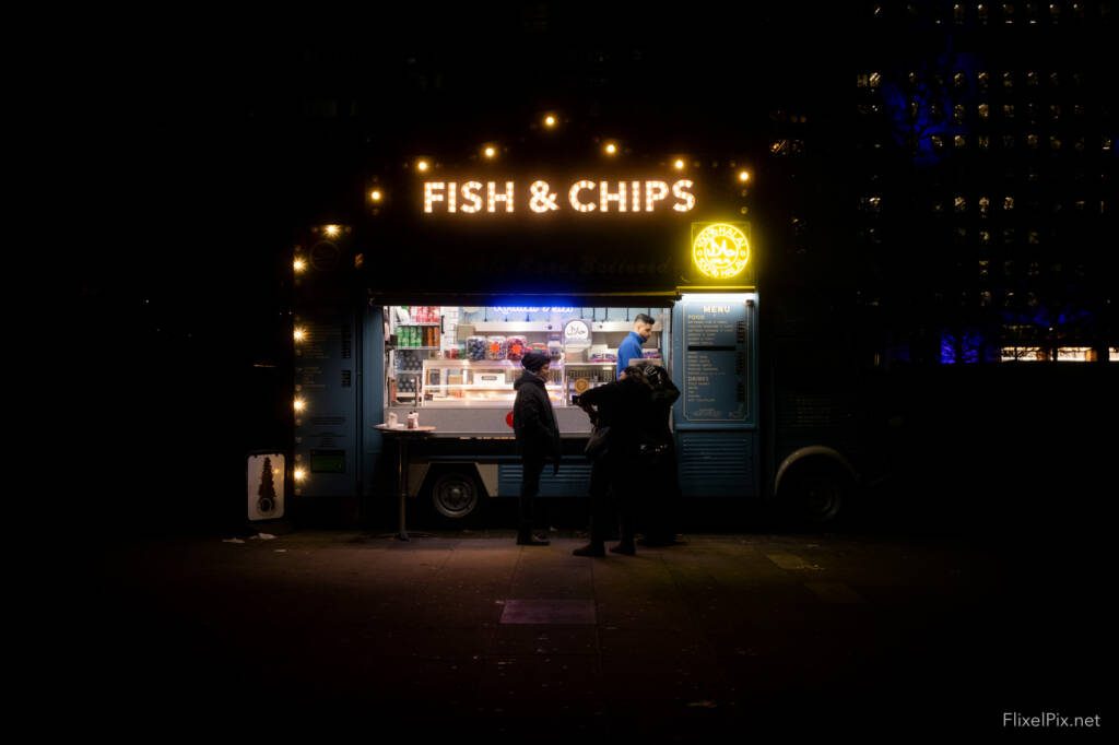 Fish and Chips in London Fujifilm X100VI