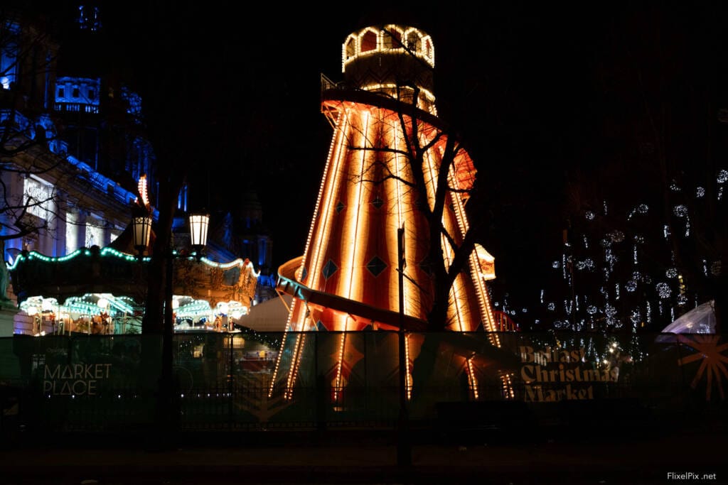 Belfast at night with the Fujifilm X-E5